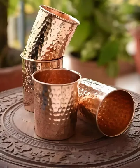 Copper Water Glass — Copper Utensils, Ramachandhraa Stores