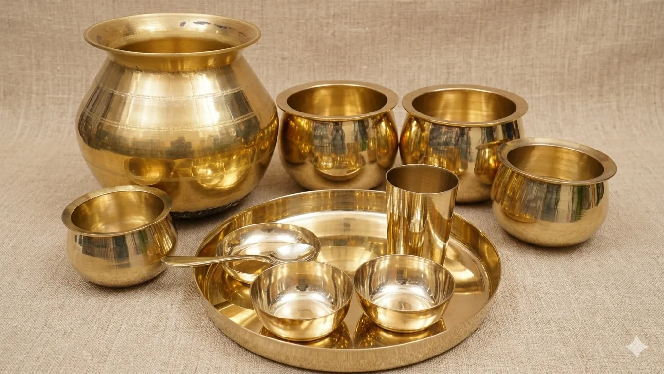 Kansa & Bronze Utensils at Ramachandhraa Stores, Sullurupeta
